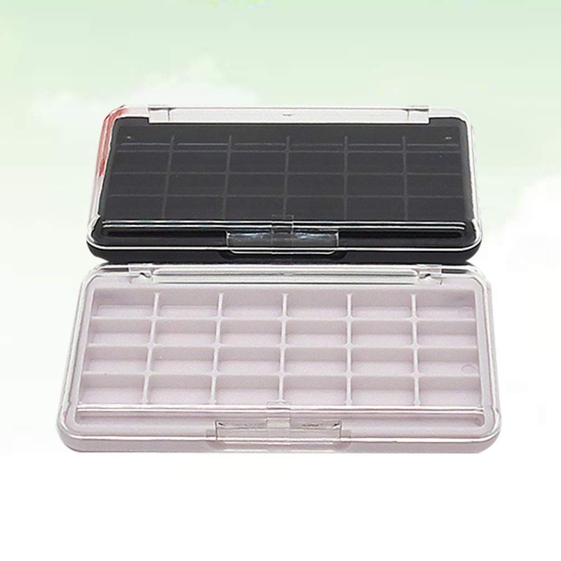 2PCS 24 Grids Empty Refillable Container Case Make Up Palette