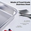 4-Piece 4 Inch Extra Deep Lasagna Pan with Lid, 11x14.2-Inch