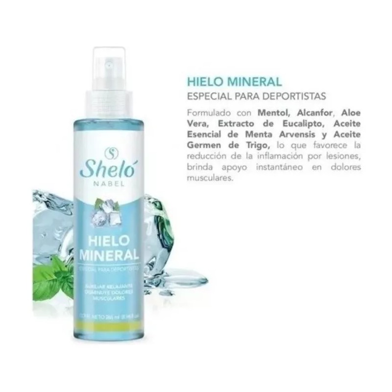 Shelo Nabel HIELO MINERAL SHELÓ NET CONTENTS 8.96 Fl oz