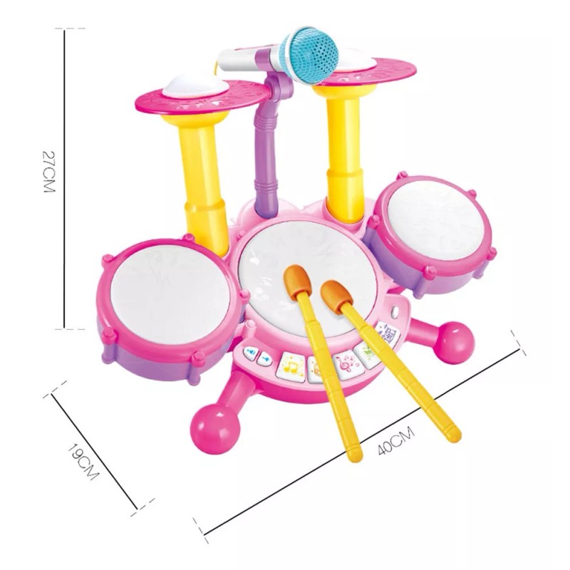 Generic W Juego De Batería Para Niños Con Baquetas Y