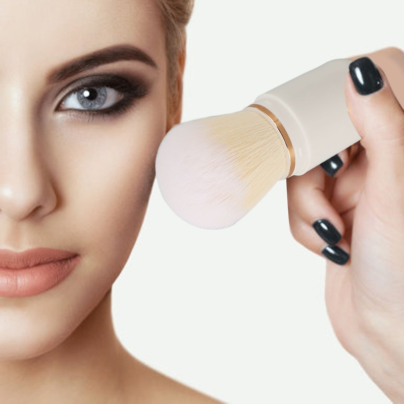 Capsule Makeup Brush Double Ended Telescopic Powder Brush Travel Size