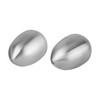 LABRIMP 2pcs Shaped Stainless Steel Condiment Bottles and Design for