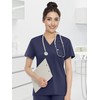 Eadflie Medical Scrubs Set for Women - Classic V-Neck Top