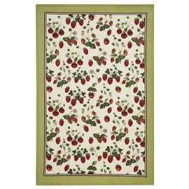 RHS Strawberry Linen Tea Towel