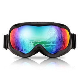 FEISEDY Sports Ski Goggles Snowboard Anti-Fog Mirrored Snow Goggles OTG UV Protection for Women Men Youth B2946