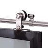 CCJH 10FT/120'' Stainless Steel Sliding Track Barn Door Hardware Kit