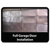 9x8 SSR 1 Car Garage Door Reflective Silver Finish Foam