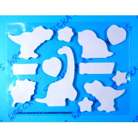 Unbranded Dinosaurs Small Puffy Stickers Sheet
