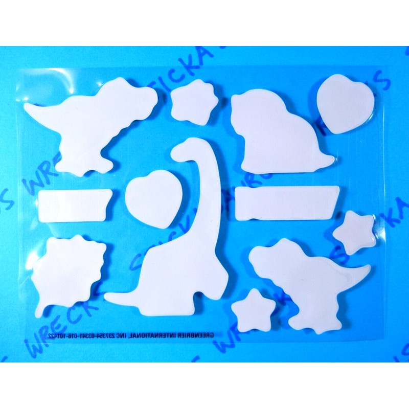 Unbranded Dinosaurs Small Puffy Stickers Sheet