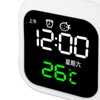 LED Alarm Clock Night Light USB Rechargeable Mirror Design Adjustable