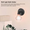 Wall Mounted Lamp Holder 180 Degrees Adjustable Metal Wall Lamp