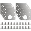 Cabinet Hinge Repair Plate Kit – 10 Set Stainless Steel
