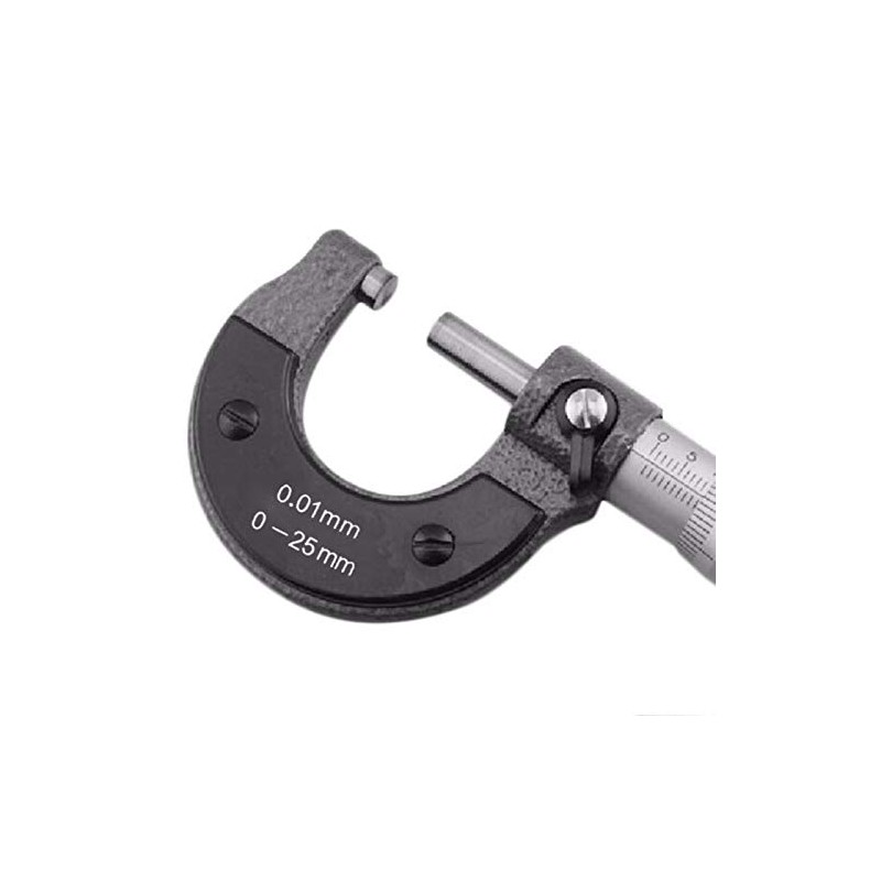 Metric Micrometer 0-25mm Micrometer set Metric External/Outside Micrometer Case Caliper