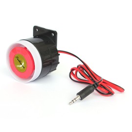 Taikuwu Wired Mini Siren for Home Office Shop Garage Security Alarm System Kit Warning Alarm Horn Siren 120db (24, Volts)