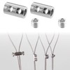EMSea 20Pcs Rope Clamps Rope Connectors Fittings Code Lock Rope
