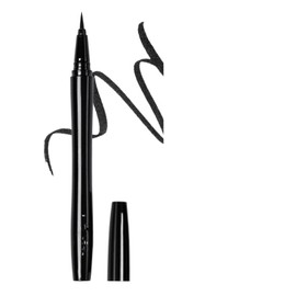 MAEPEOR Waterproof Liquid EyeLiner Smudge-Proof & Transfer-Resistant Ultra-Fine Eyeliner Pen Stay All Day Makeup with Fine Brush Tip Lasting Satin Finish (04 Black Shimmer)