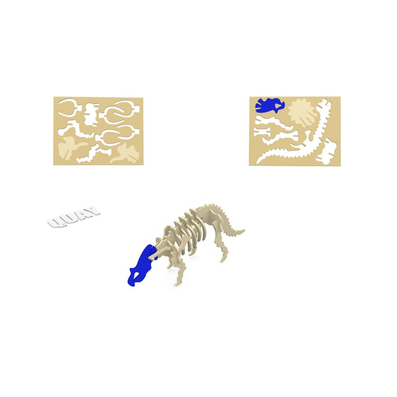 Quay Triceratops Holzbausatz FSC
