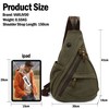 VARLIVOO Retro Men's Sling Bag Chest Bag Shoulder Bags Crossbody