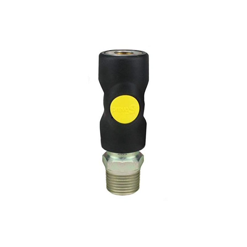Prevost ASI061253 High Flow Safety Air Plug Coupler 1/2" MNPT