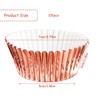 Rumyve 100 Pcs Disposable Baking Cups,Foil Metallic Cupcake Cases,Muffin Liners
