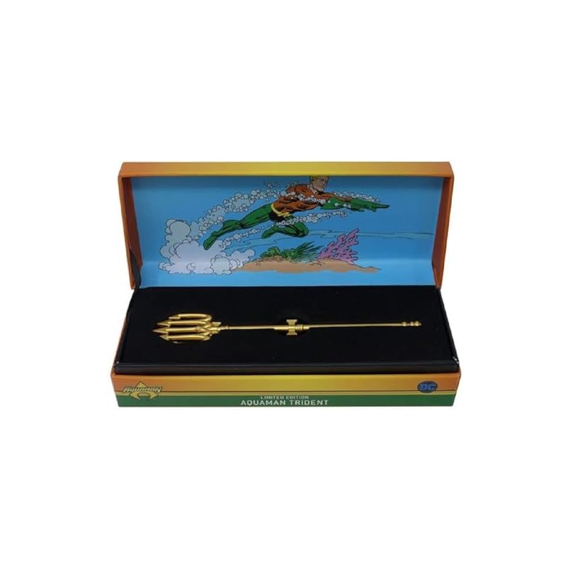 FANATTIK DC Aquaman Limited Edition 24K Gold Plated Miniature Trident