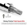 TEKTON 3/8 Inch Drive x M12 Triple Square Bit Socket