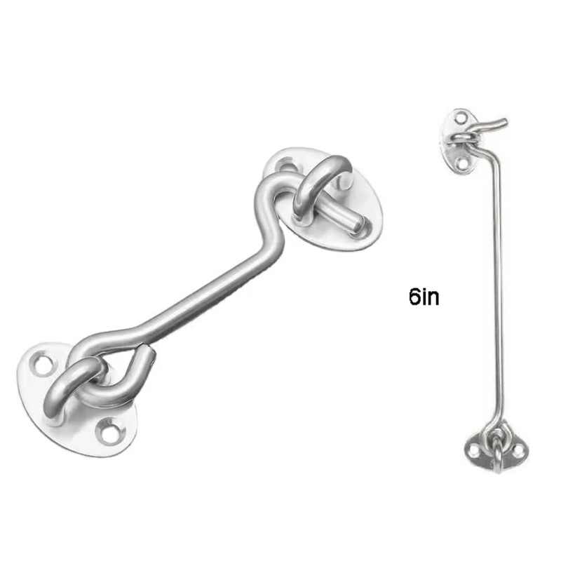 Domira Hook & Eye Latch - Heavy Duty Stainless Steel