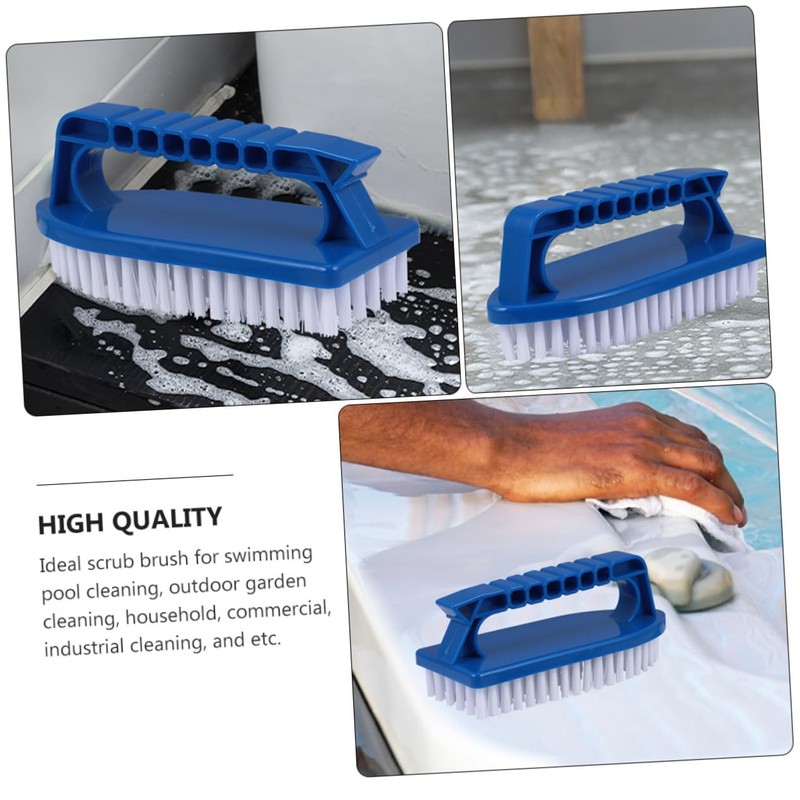 Mipcase 2pcs Heavy Duty Pool Cleaning Brush Handheld Scrub Brush