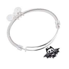 Alex and Ani Bat Skeleton textured EWB