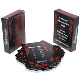 FRETBOARD MEMORIZATION Deck | 54 Guitar Flash Cards | Great Learning Gift for Guitar Players & Teachers, Guitar Music Theory, Alternative to Guitar Learning Stickers & Posters