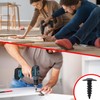 Bopowo(100pcs) #8×1/2" Black Truss Head Wood Screws Quick Metal Self