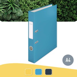 Leitz Cosy Series 10620061 Quality Folder A4 350 Sheets 5 cm Spine Width Soft Blue
