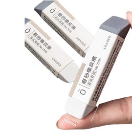 2Pcs Grey Frosted Eraser Sand Eraser Matte Eraser Ink Pen Ballpoint Fountain Pen Eraser Correction Supplies Stationery Office School Supplies Pen-Style Erasers Erasers and Correction Products