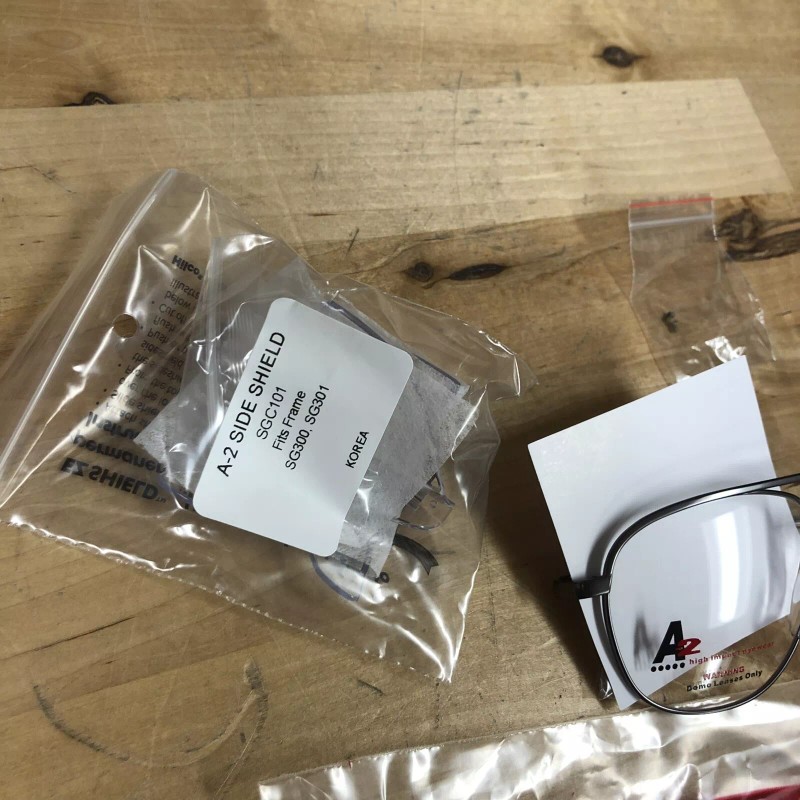 Hilco A2 SG300 Matte Gray Safety Eyewear Frame 56-18-140 New