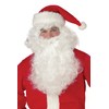 California Costumes Men's Santa Claus Beard and Wig Set, White,