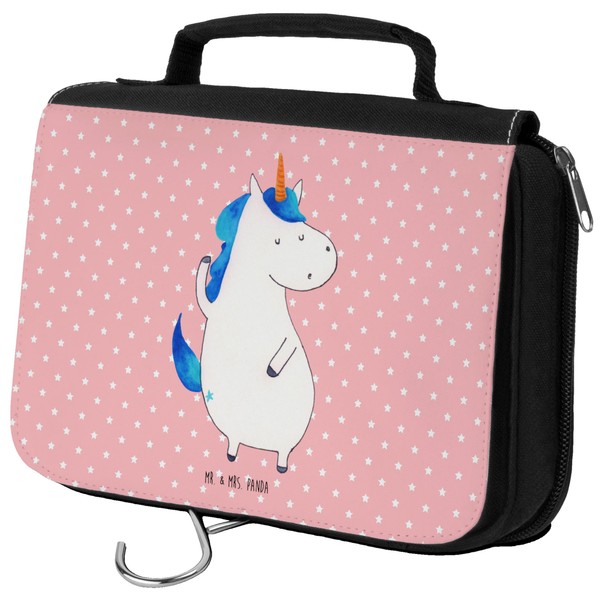 Mr. & Mrs. Panda Toiletry Bag Unicorn Man, red, Hand