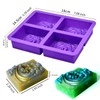 SIQINZONGWA Ocean Wave Soap Molds, Sea Wave Silicone Soap Molds