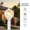 Outdoor Lamp Post Lights for Lawn Yard Driveway, White Outside