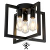ZGLAOJT Motion Sensor Ceiling Light Fixture 3-Lights Semi Flush Mount