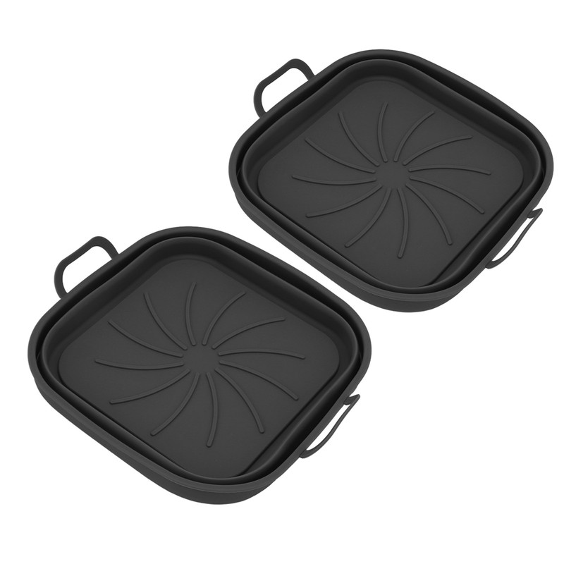 2 PCS Fryer Silicone Basket Nonstick Silicone Pot Fryer Liners