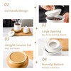 Hasense Ceramic Food Storage Container, Porcelain Kitchen Canisters with Airtight
