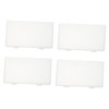 DOITOOL 4 Pack Plastic Storage Boxes Stackable for Postcards Photos