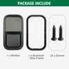 Dulepax Vertical RV Window, 12" W x 24" H Tinted