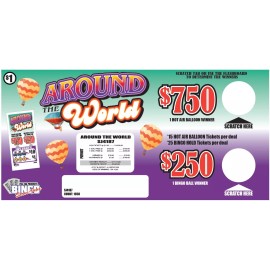 NEW pull tickets AROUND THE WORLD - Seal Card Tabs