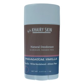 Khairy Skin Natural Deodorant Aluminium free formulated with Cocoa Butter and Moroccan Argan Oil. (Madagascar Vanilla)