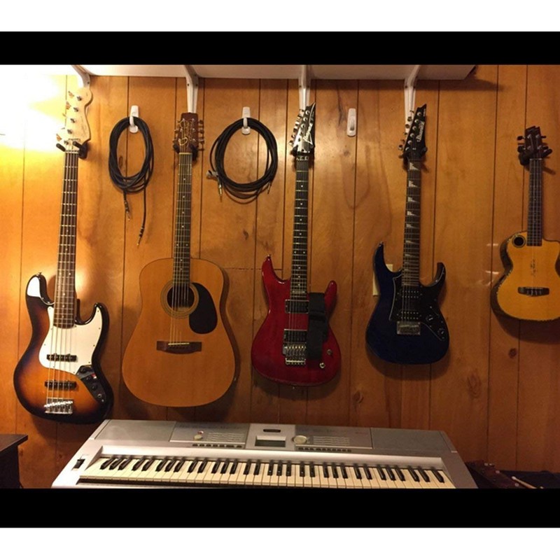 VEIDIA 6 Pcs Guitar Hangers Keep Hook Holder Wall Mount