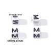 700 Pcs 6mm White Letter Cube Beads Bulk A-Z Craft