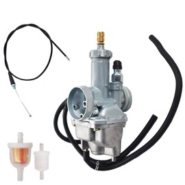 Silscvtt Carburetor Replacement for Kawasaki Bayou 220 KLF220A 1988-2002 Replacement for Kawasaki Bayou 250 KLF250A 2003-2011 with Throttle Cable