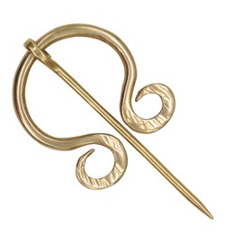 Lord of Battles Medieval Fibula Brooch - Handcrafted Cloak Pin for Viking, Roman, Celtic and LARP Costumes and Reenactment (Celtic Fibula)