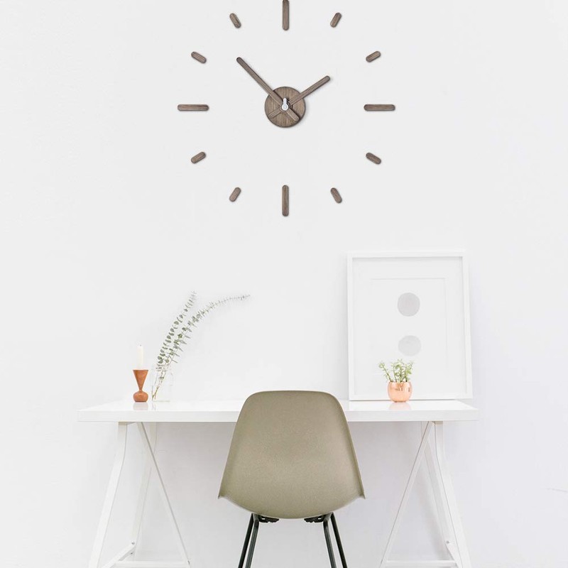 Presentime & Co Large Frameless DIY Wall Clock for Modern